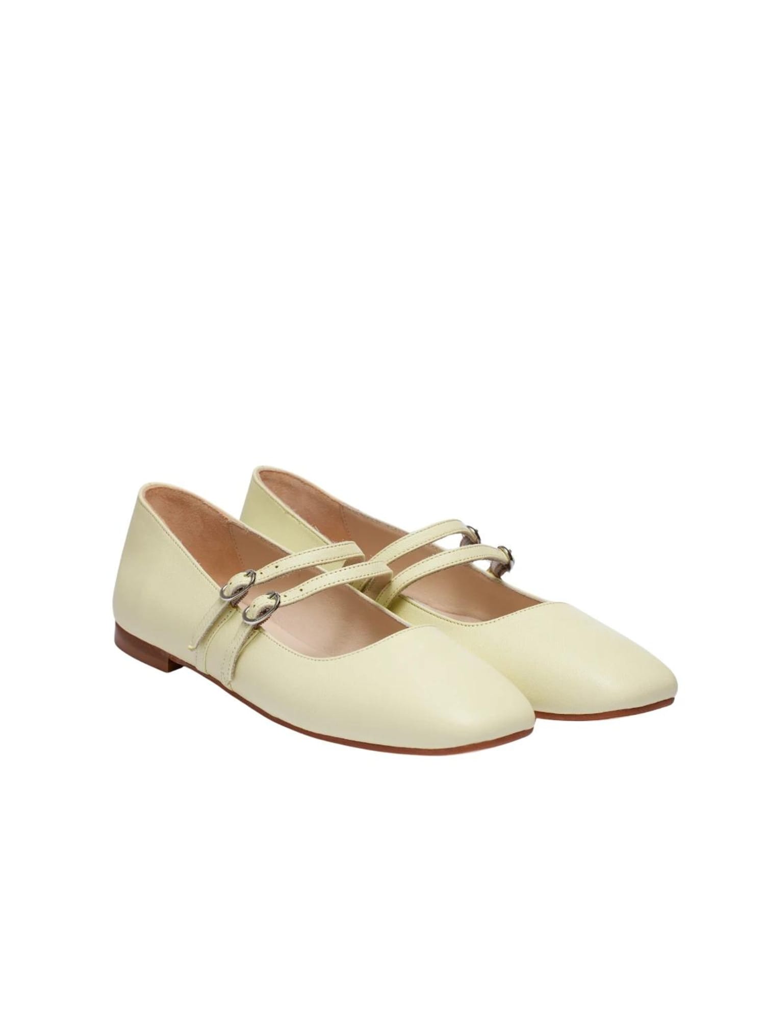 Flarelle Bailarinas con hebilla 'Gioia' amarillo claro