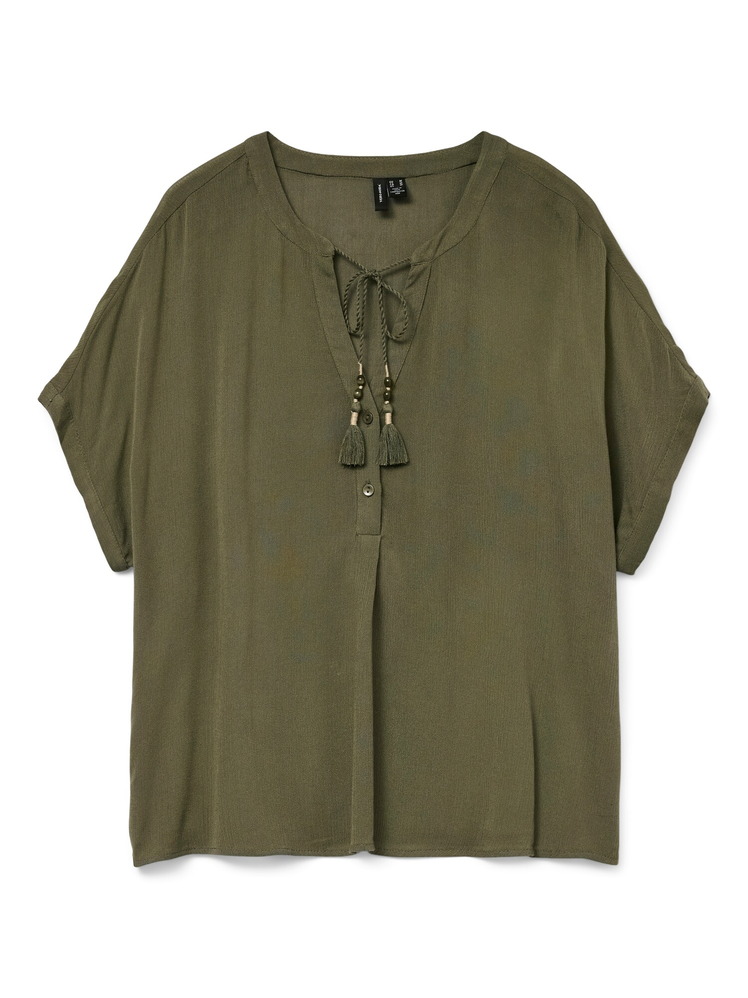 Vero Moda Bluse Vmbente Ss Wide Top Wvn Ga