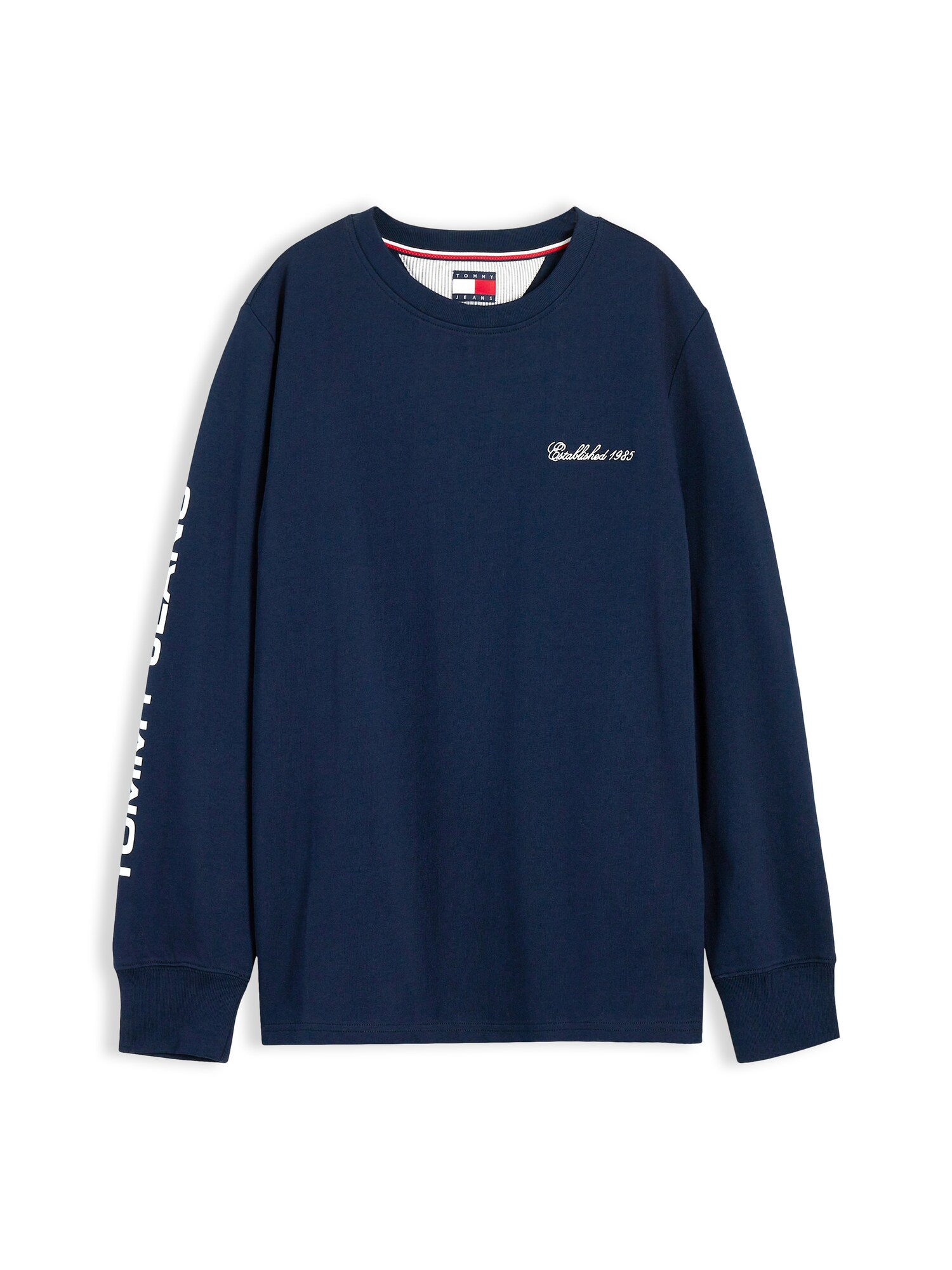 Tommy Jeans Tricou bleumarin / alb