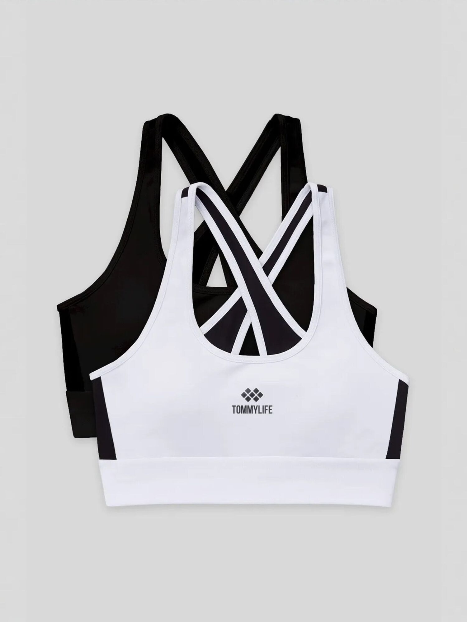 Tommy Life Sportski top 'Aktive Oberteile' tamo siva