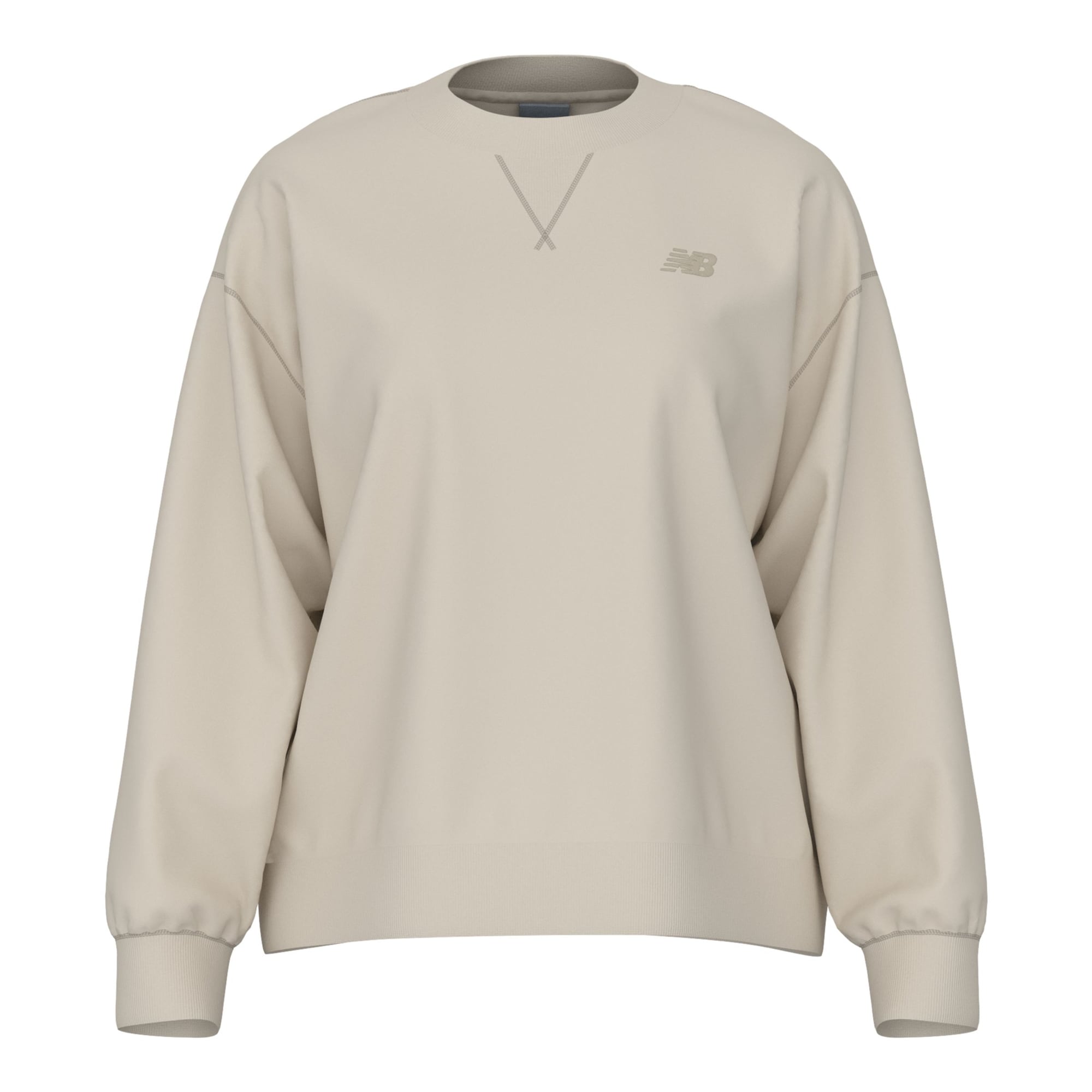 new balance Sudadera 'Athletics French Terry Crew' beige oscuro