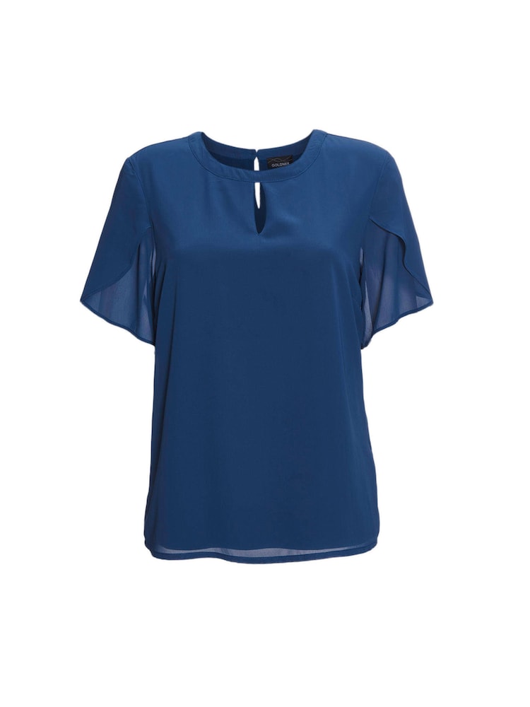 Goldner Bluse Damen Größe XL royalblau