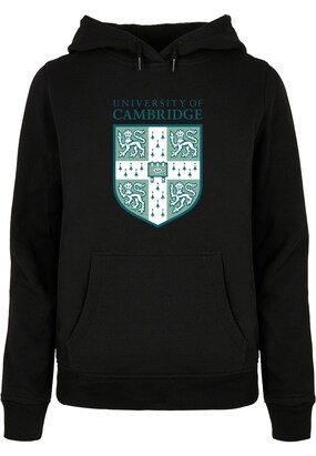 Merchcode Sweatshirt ‘University Of Cambridge – Shield’ Smaragd / Riet / Zwart / Wit