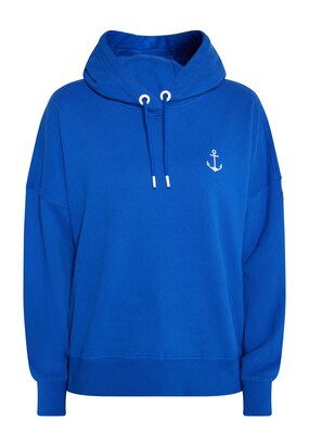 DreiMaster Maritim Sweatshirt ‘Eissegler’ Royal blue/koningsblauw / Wit