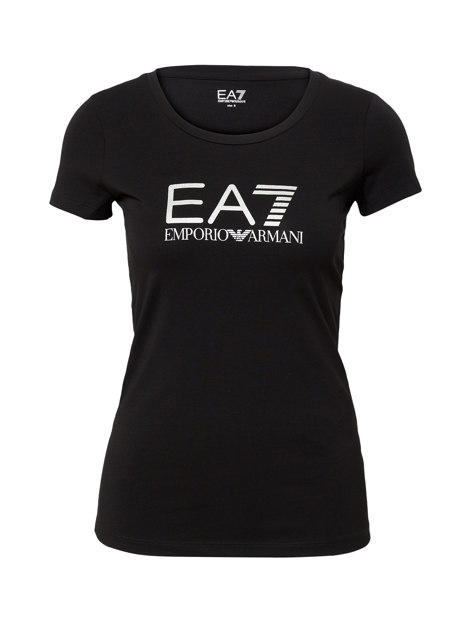 EA7 Emporio Armani Tricou  negru / alb