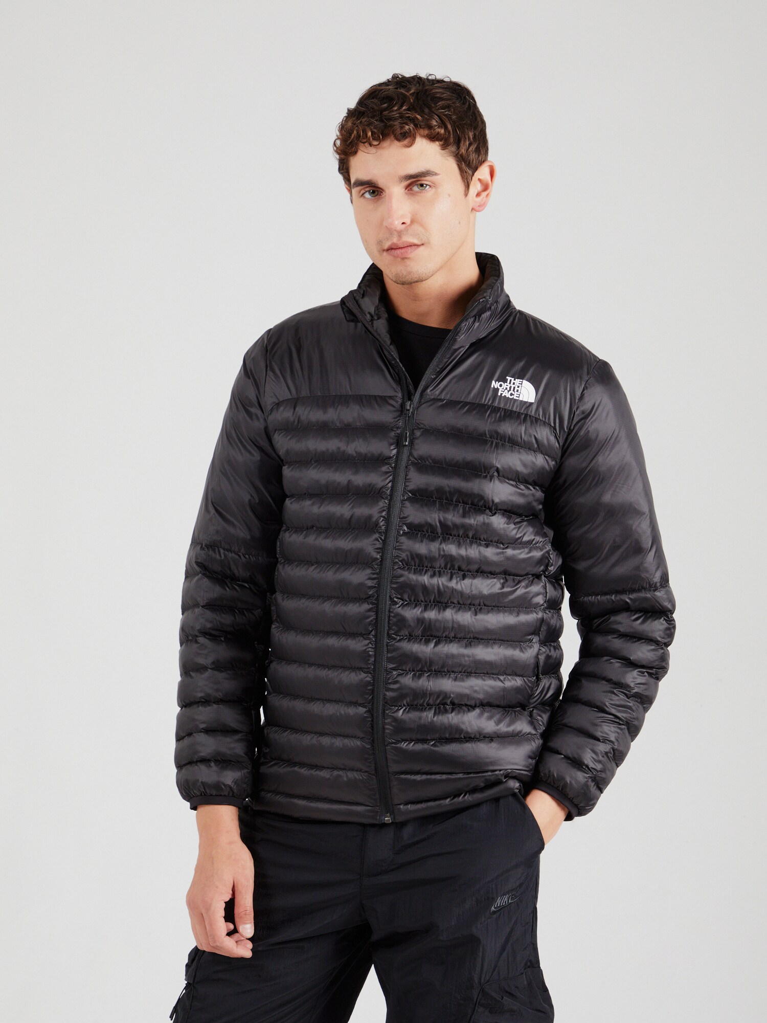THE NORTH FACE Kültéri kabátok 'Terra Peak'  fekete / piszkosfehér termék 2. képe