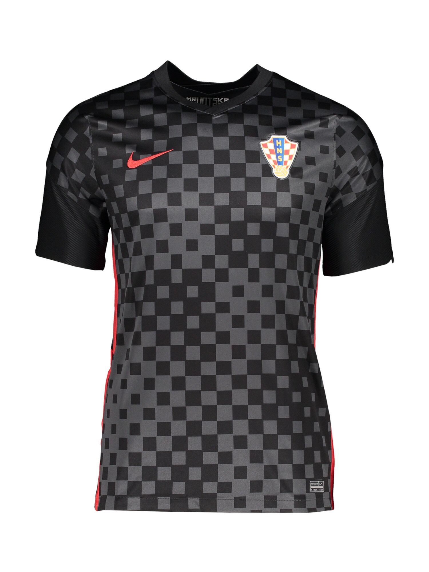 NIKE Tricou funcțional gri / roșu / negru / alb