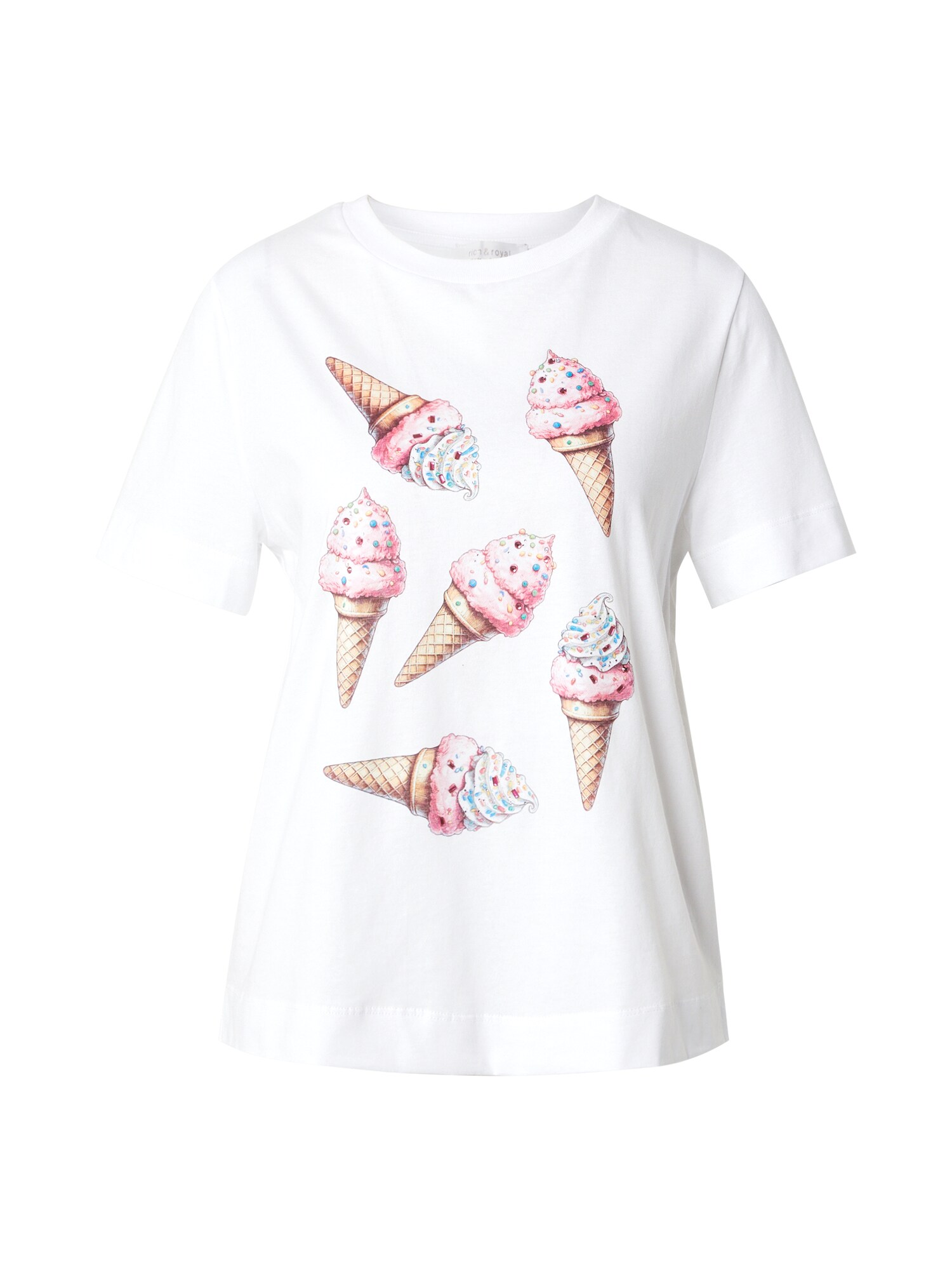 Rich & Royal Póló 'Ice Cream'  világoskék / umbra / rózsaszín / fehér akciós termékkép 1