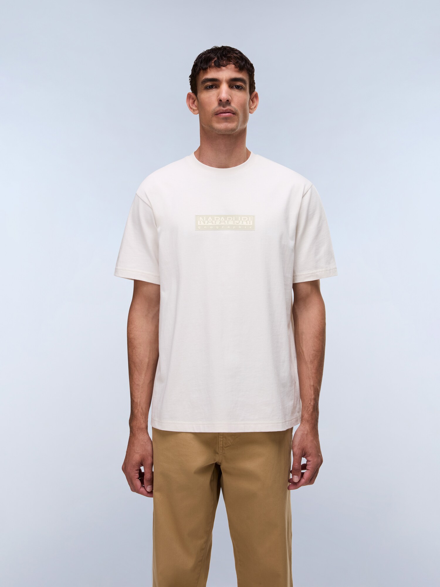 NAPAPIJRI Camiseta 'S-BOX'  offwhite / blanco lana – imagen 3