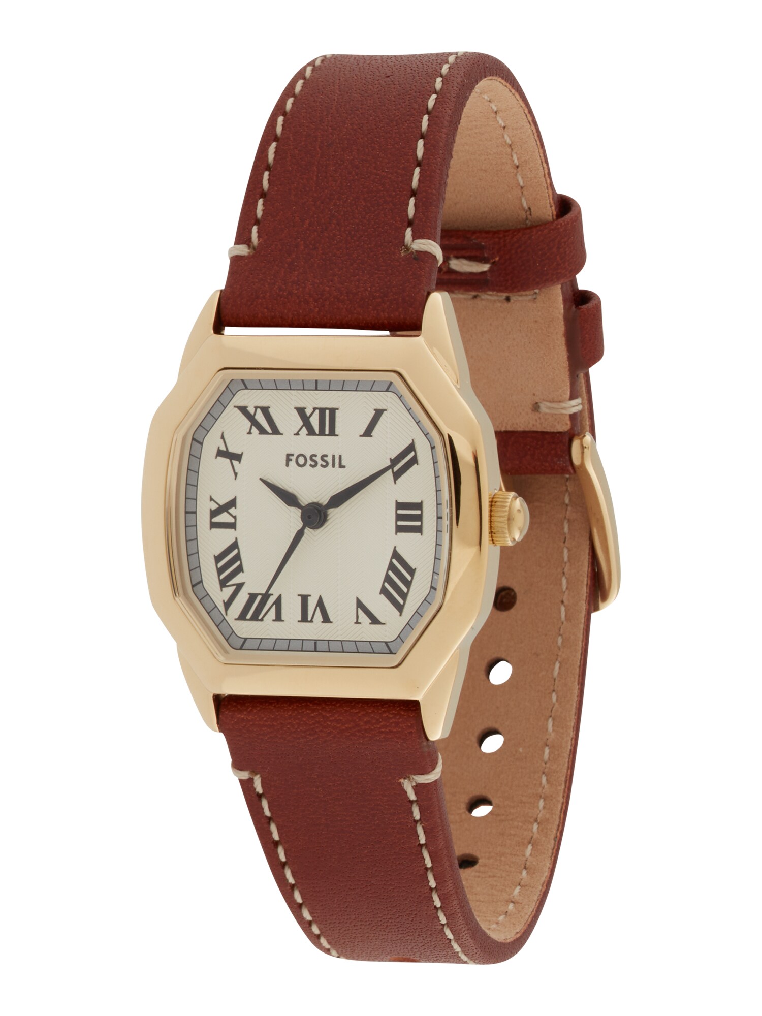 FOSSIL Ceas analogic HARLOW  maro / auriu