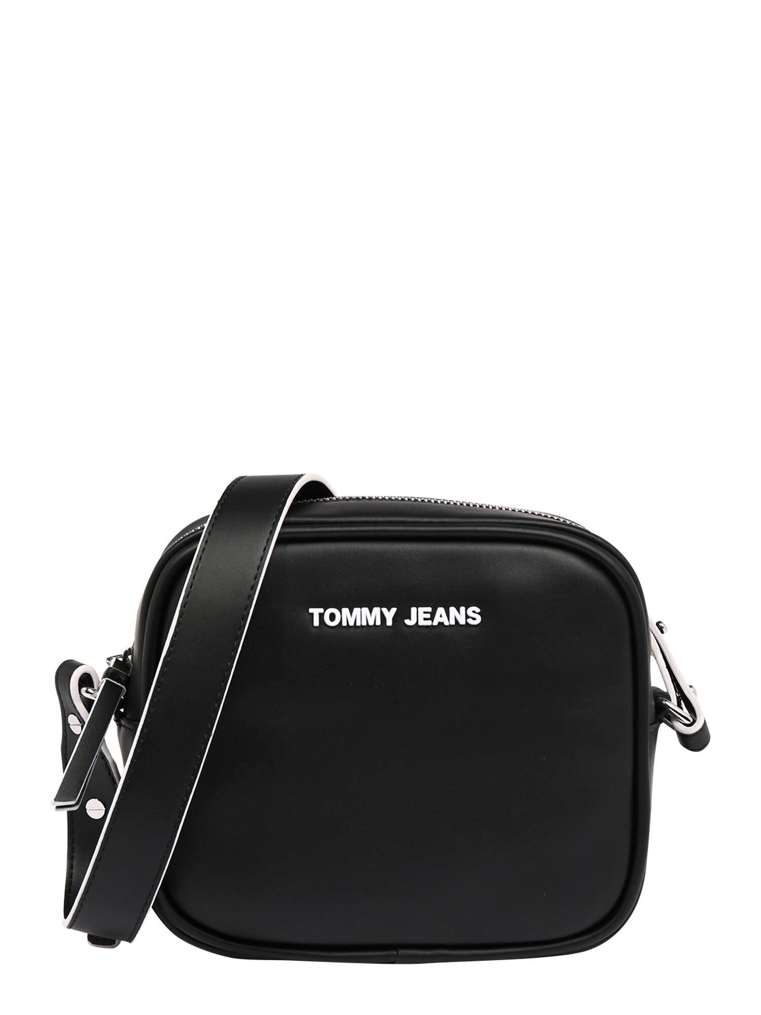 Tommy Jeans Rankinė su ilgu dirželiu 'Femme'  balta / juoda