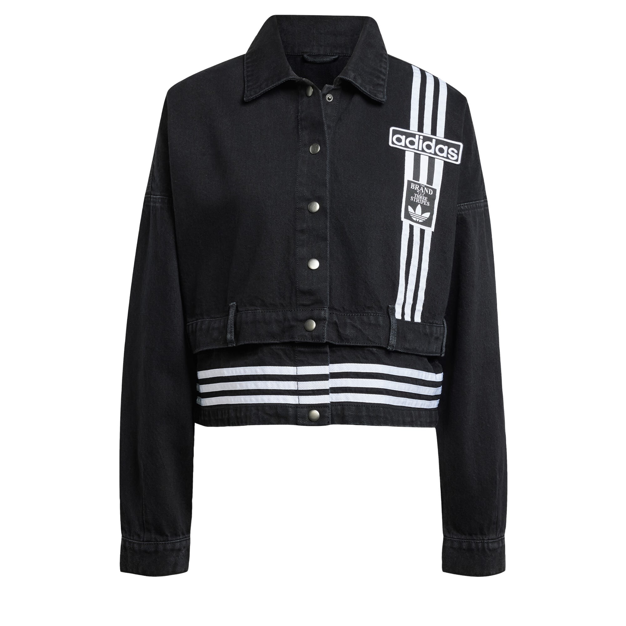 ADIDAS ORIGINALS Átmeneti dzseki 'Adibreak'  fekete farmer / fehér akciós termékkép 1
