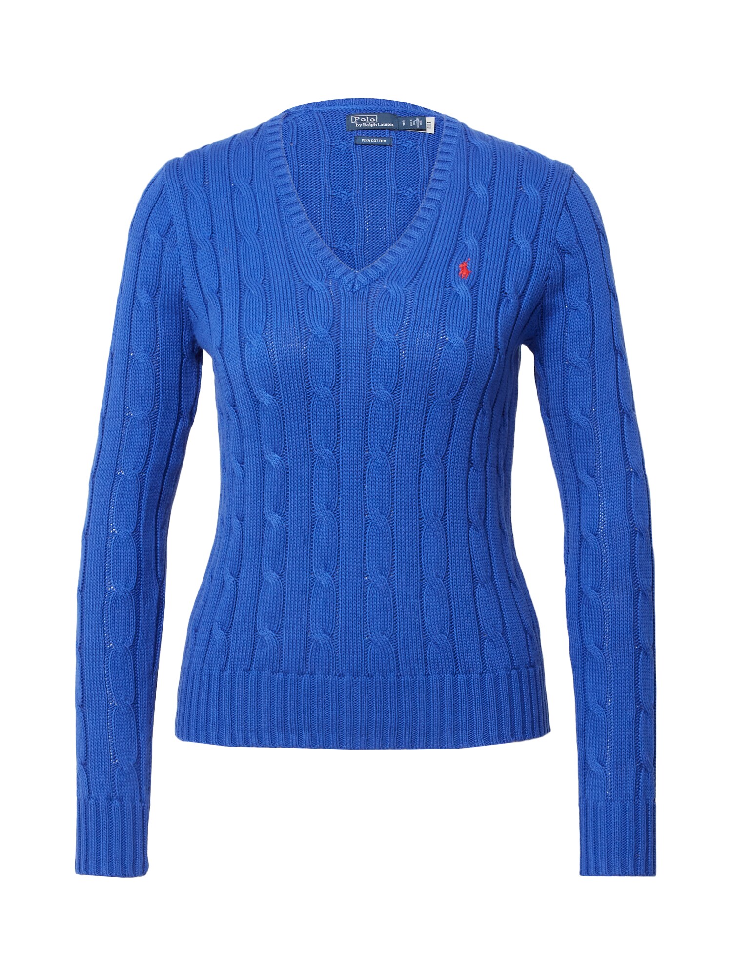 Polo Ralph Lauren Sveter 'KIMBERLY'  kráľovská modrá / neónovo červená