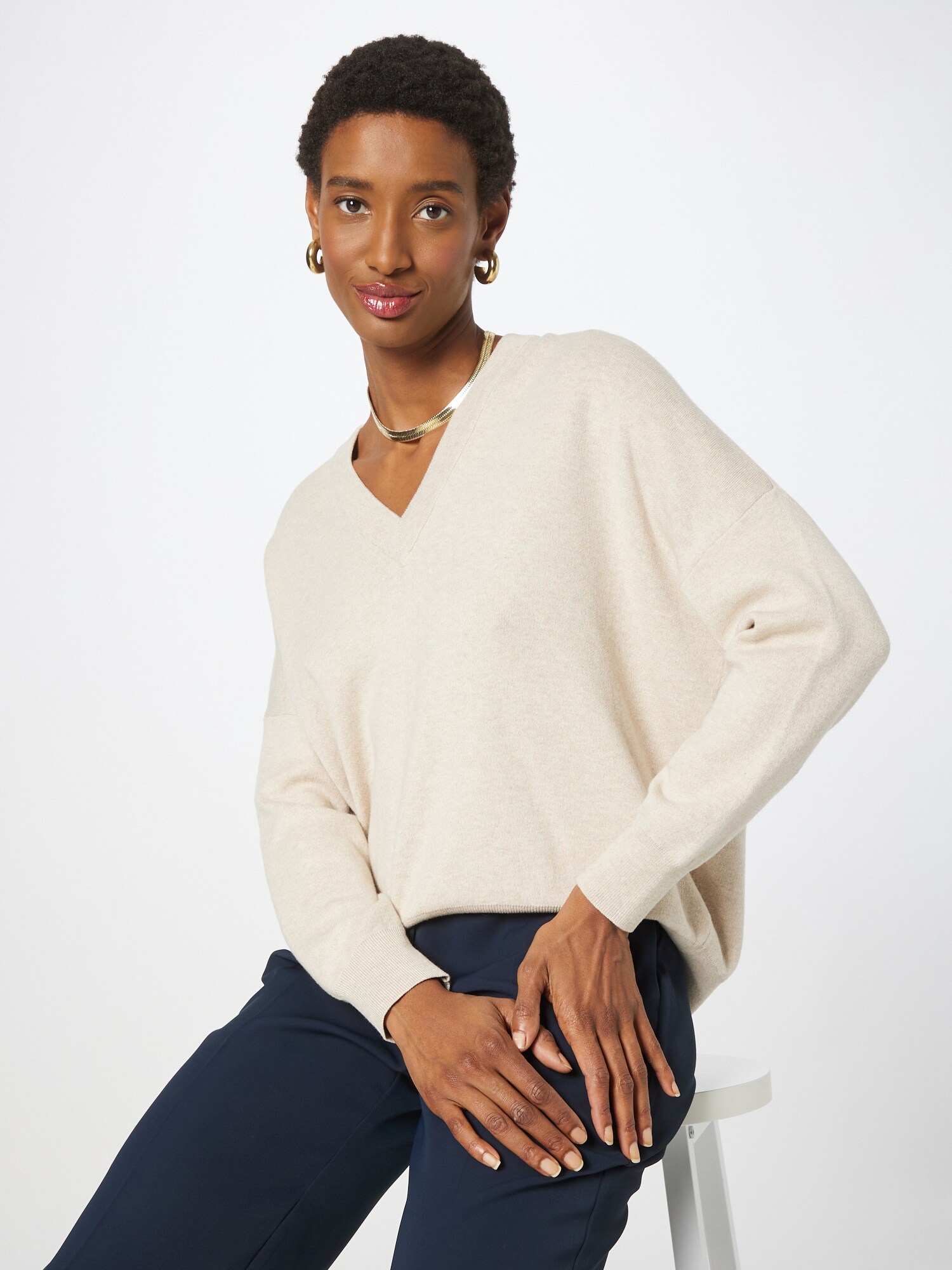 InWear Pulóver 'Foster'  taupe termék 2. képe