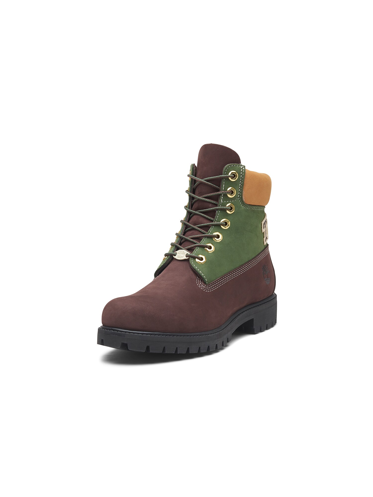 TIMBERLAND Fűzős csizma  barna / zöld / narancs akciós termékkép 1