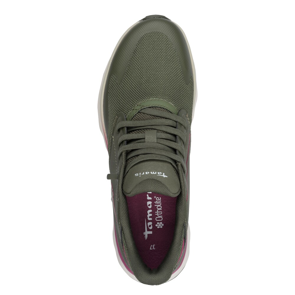 Tamaris Sneaker Damen Größe 41 oliv / hellpink