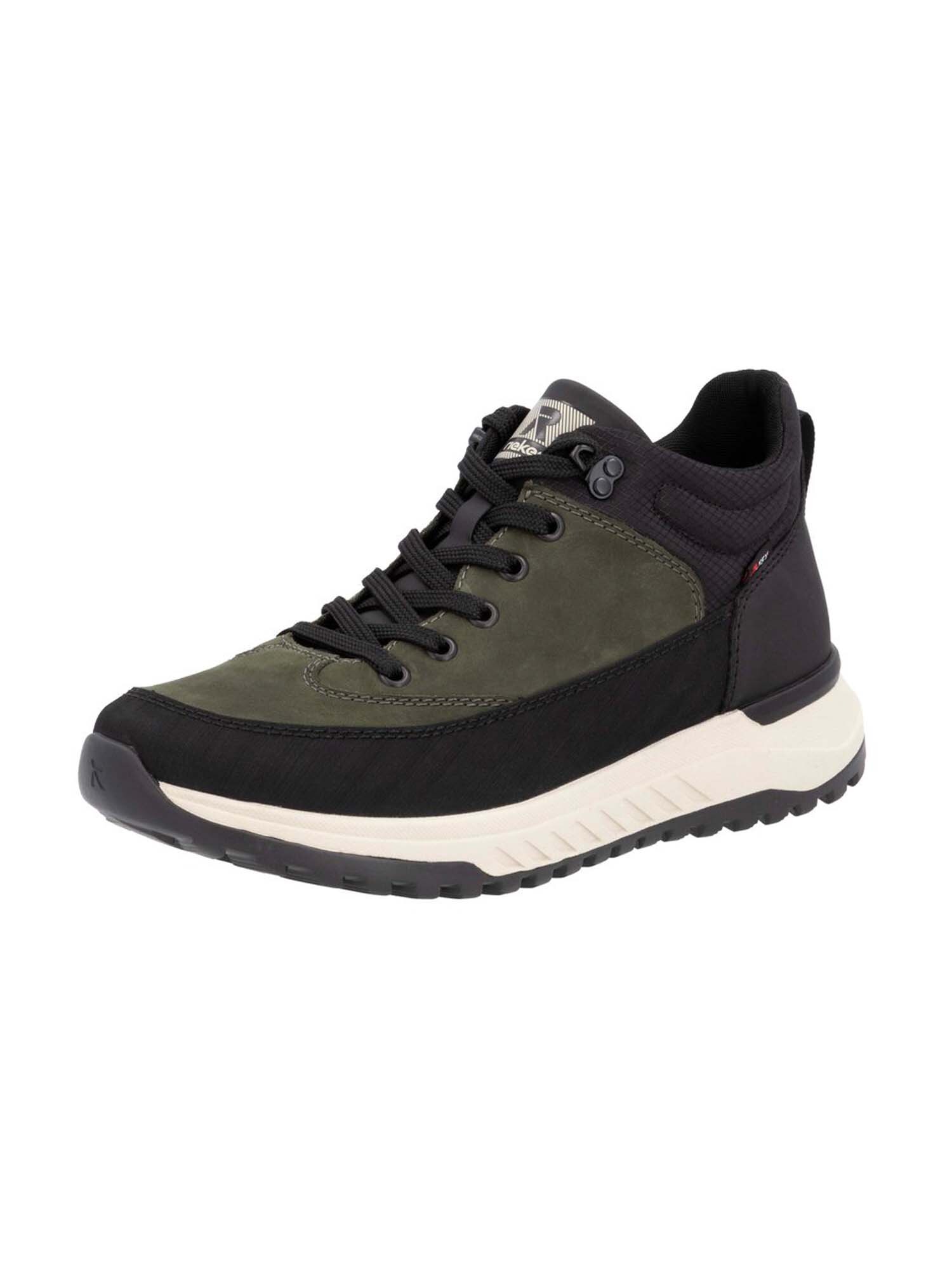 Rieker Sport Bocanci cu șireturi  verde închis / negru