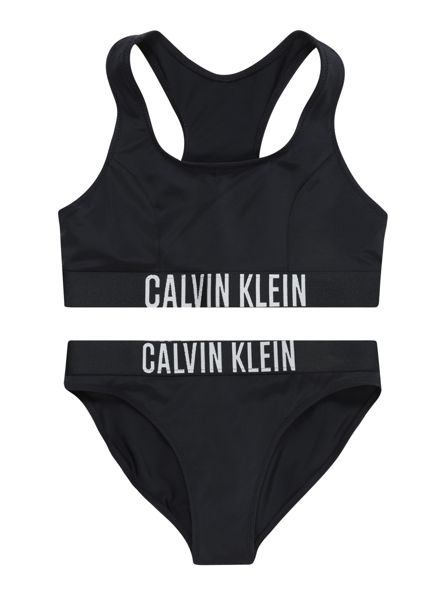 Calvin Klein Swimwear Bikini  črna / bela