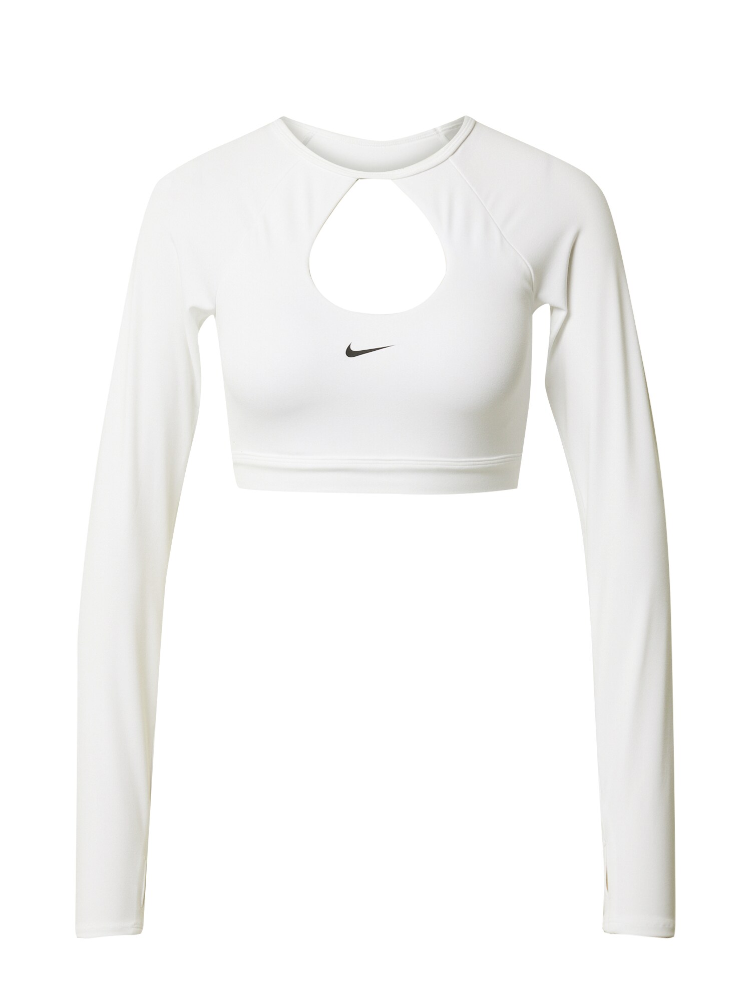 NIKE Funkčné tričko  čierna / biela