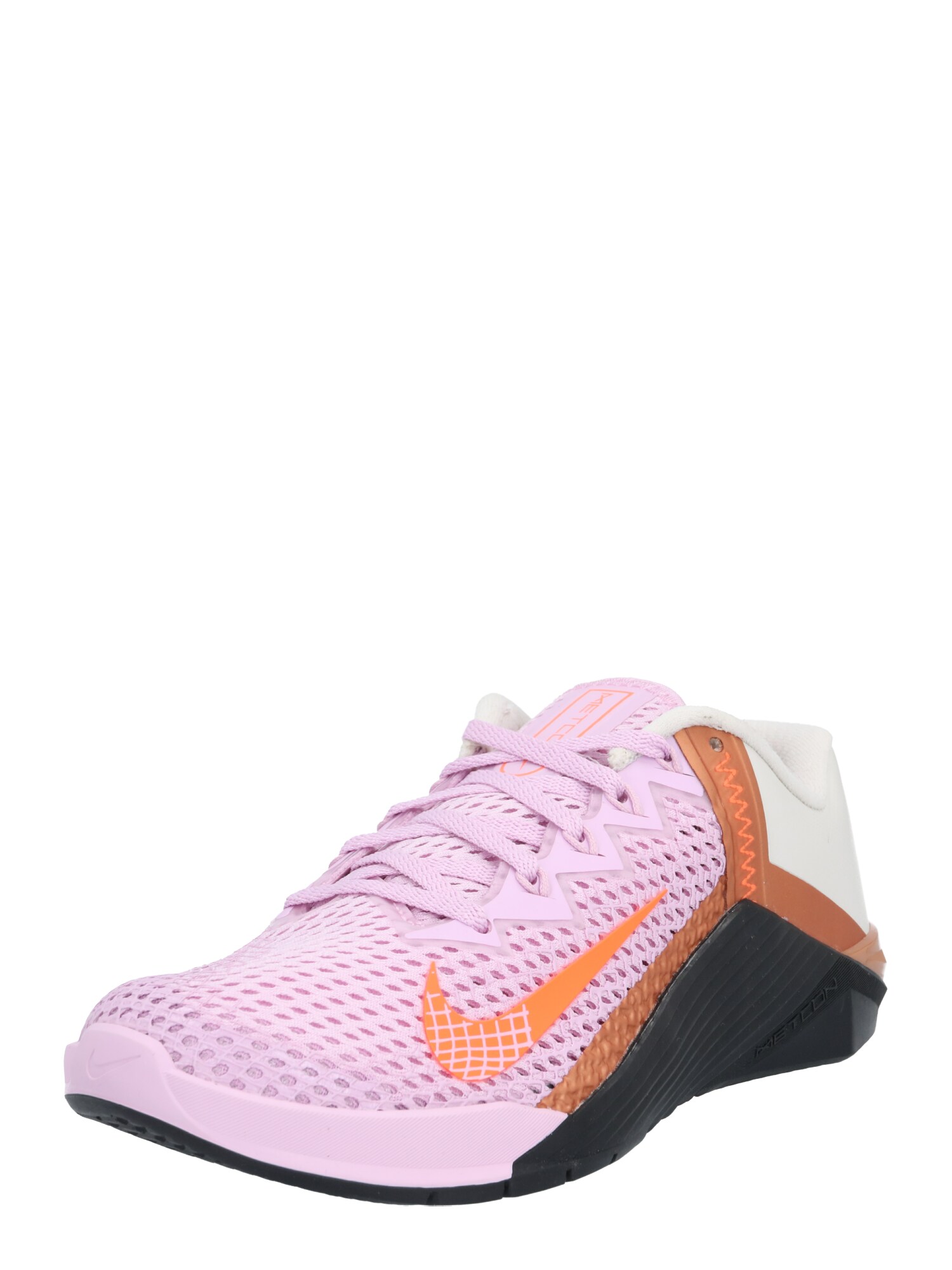 NIKE Sportiniai batai 'METCON 6'  juoda / rožinė / tamsiai oranžinė / balta