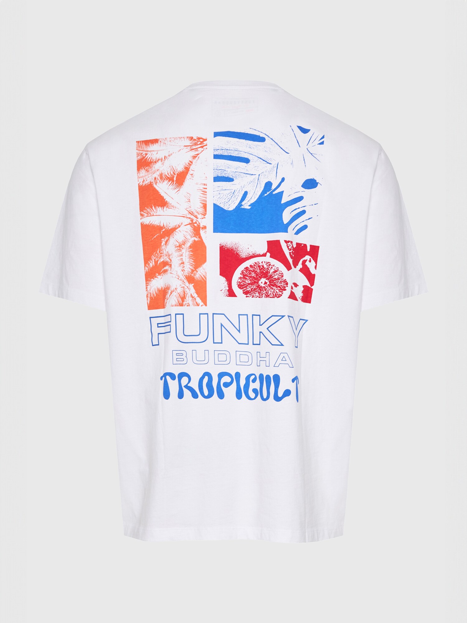 Funky Buddha Póló  kék / narancs / piros / fehér termék 2. képe