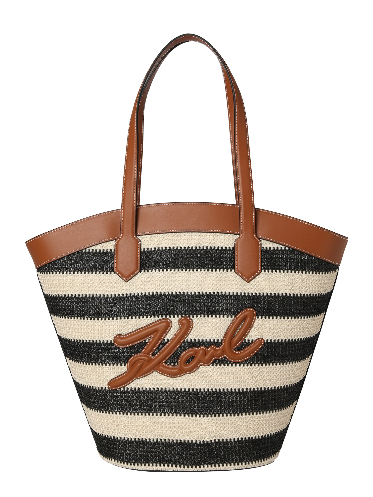 Karl Lagerfeld Shopper táska  barna / fekete / fehér