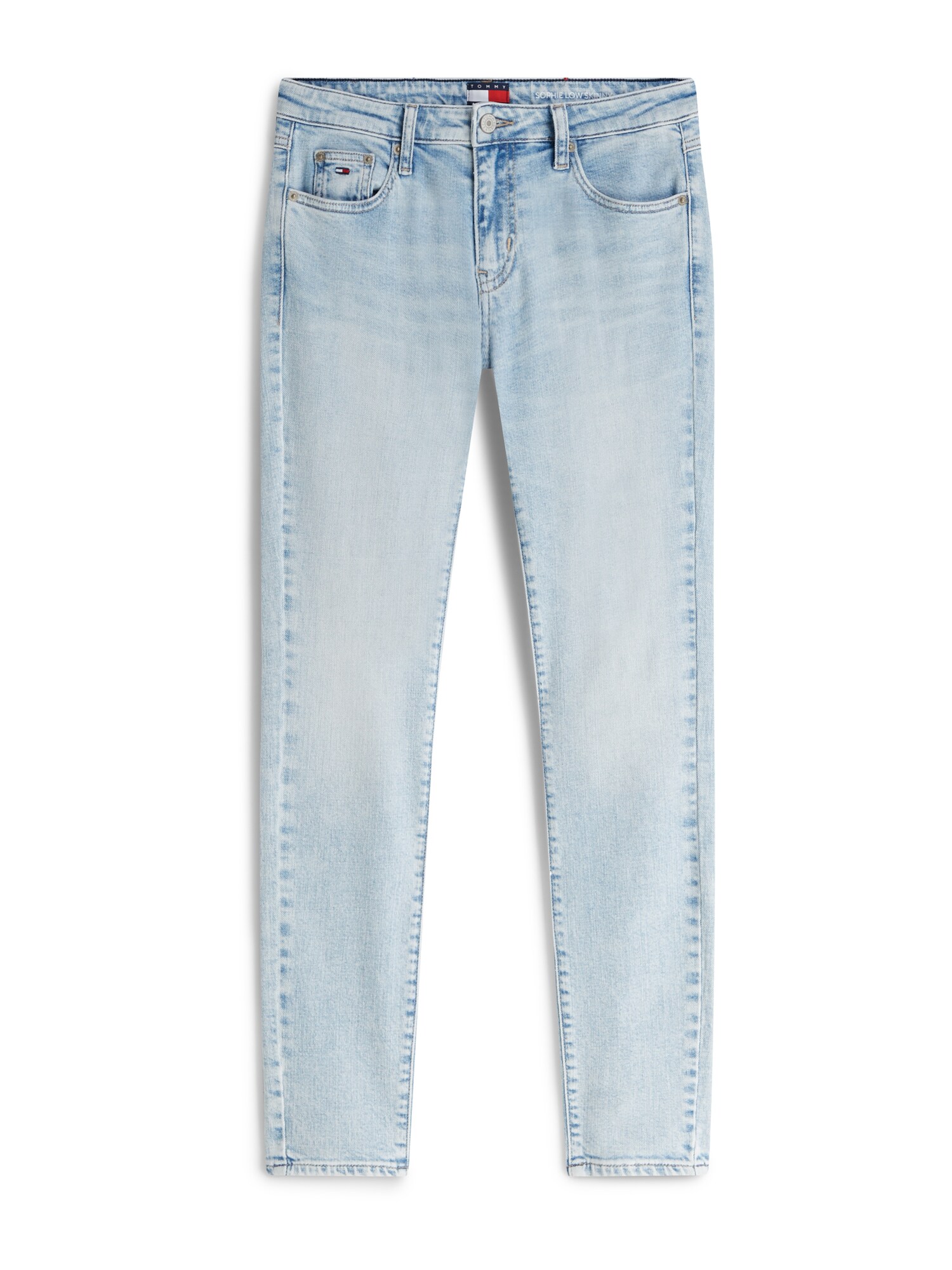 Tommy Jeans Džínsy 'Faded Low Rise Skinny'  svetlomodrá