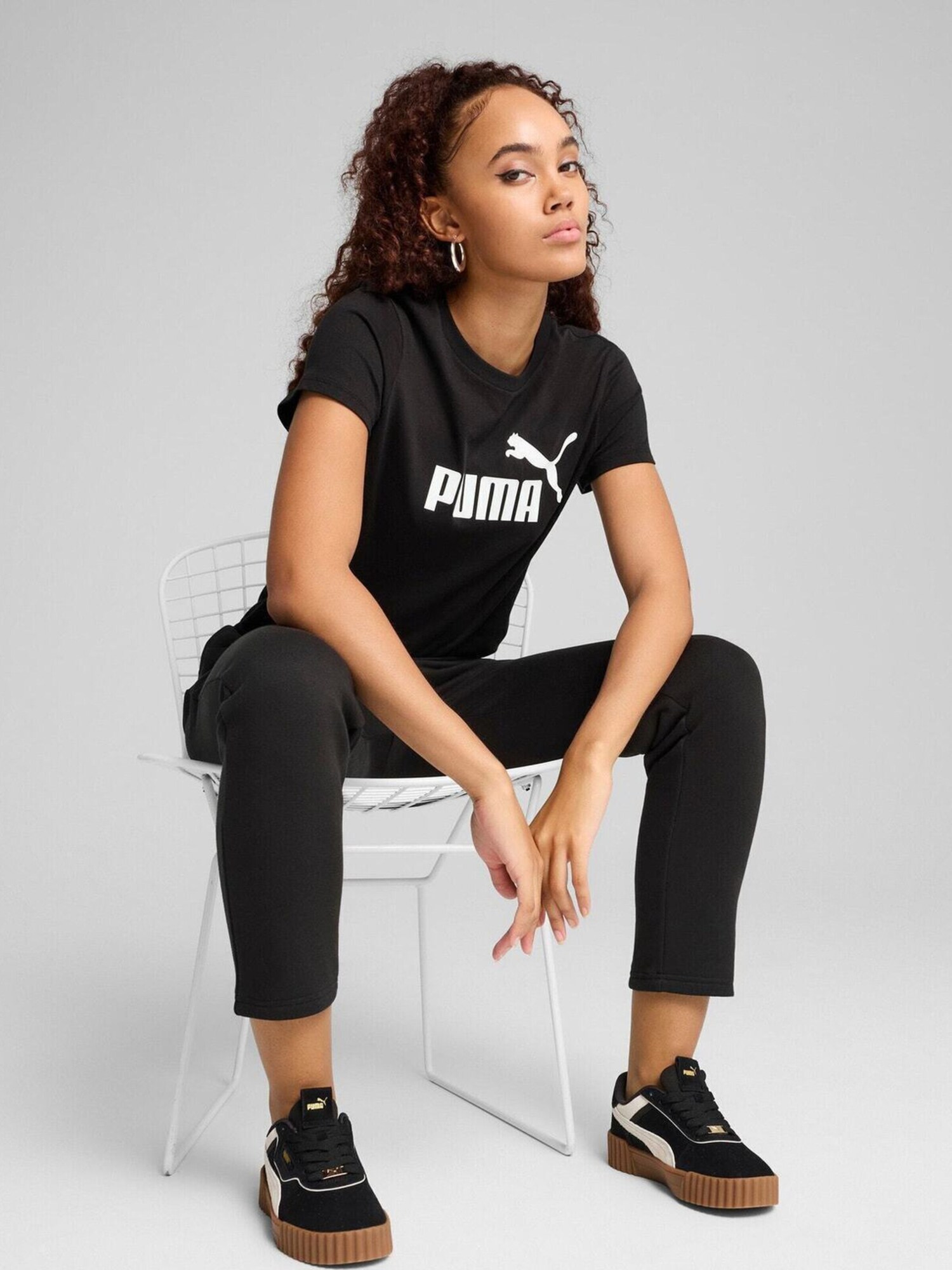 PUMA Camiseta 'Puma Ess No. 1 Logo Tee' negro – imagen 3