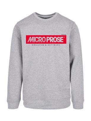 F4NT4STIC Sweatshirt ‘MicroProse’ Grijs / Rood