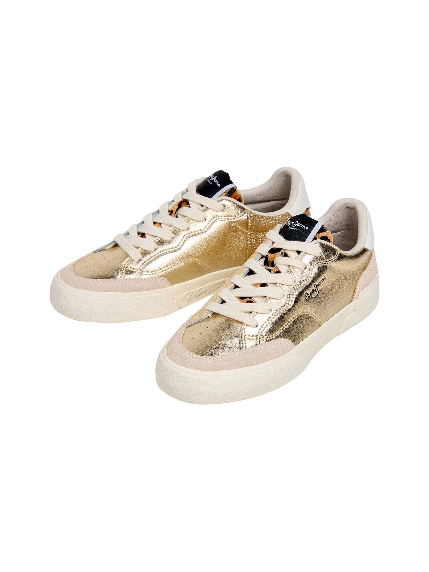 Pepe Jeans Zapatillas deportivas bajas 'Milan Glow' oro / blanco – imagen 3