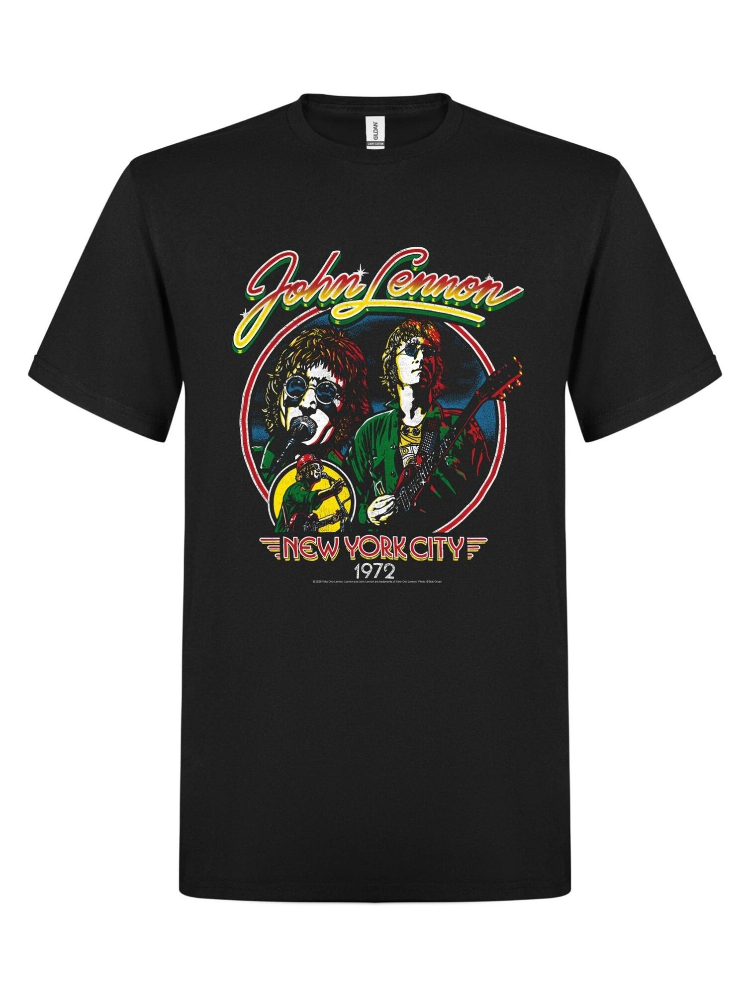John Lennon Camiseta 'John Lennon NYC 1972 T-Shirt' negro – imagen 1