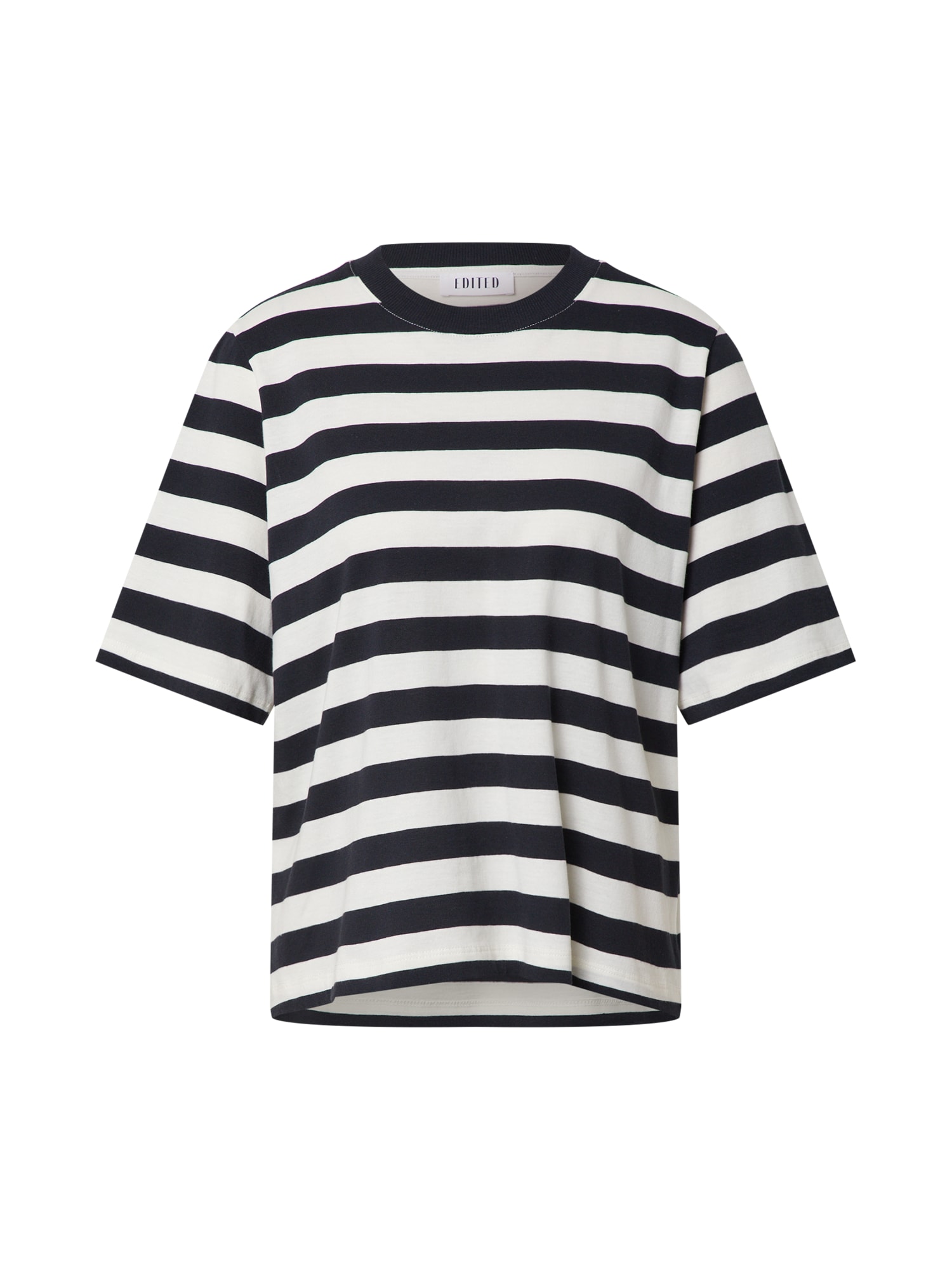 EDITED Oversize tričko 'Nola'  čierna / biela
