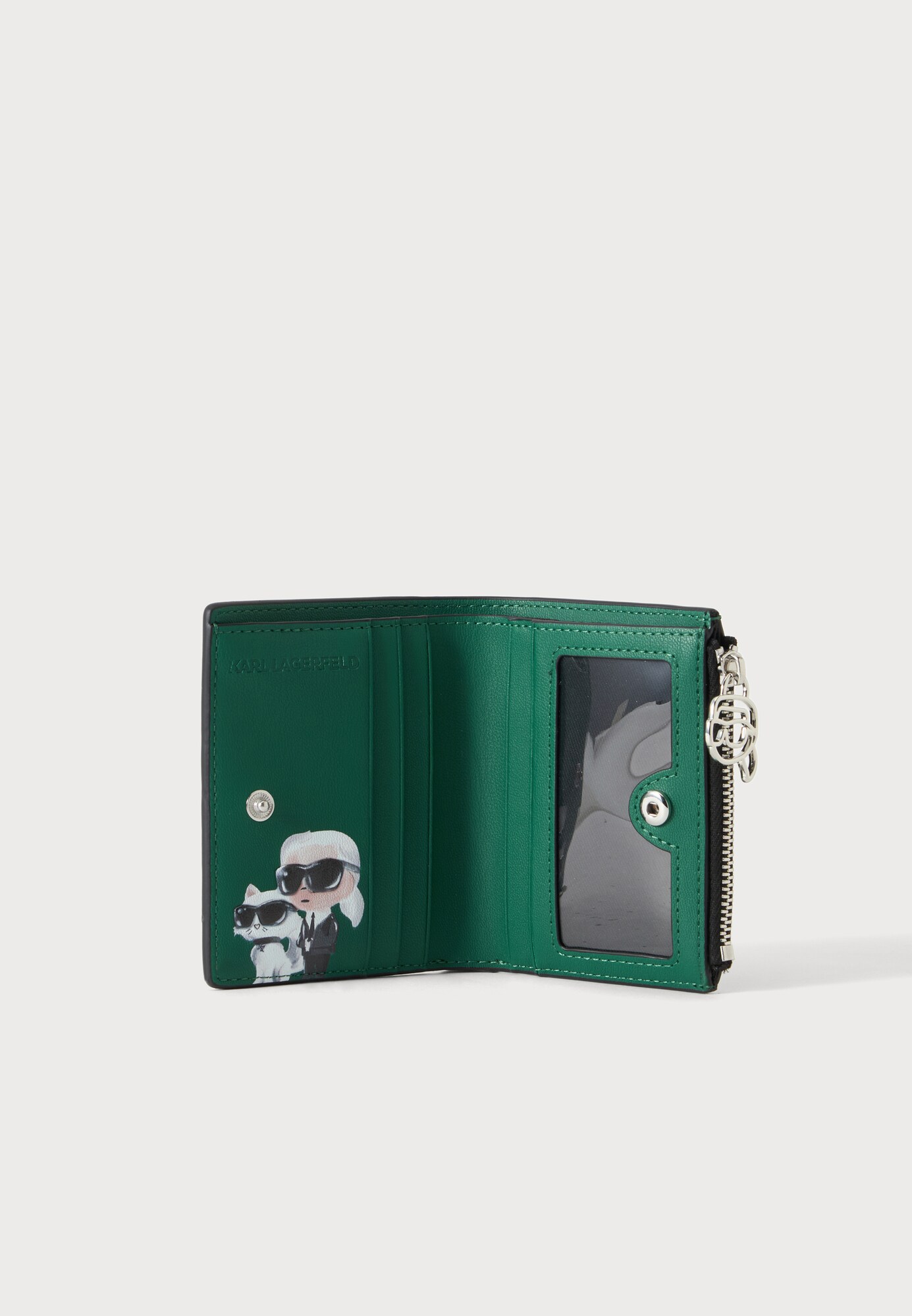 Karl Lagerfeld Cartera 'Ikon Pebble'  negro