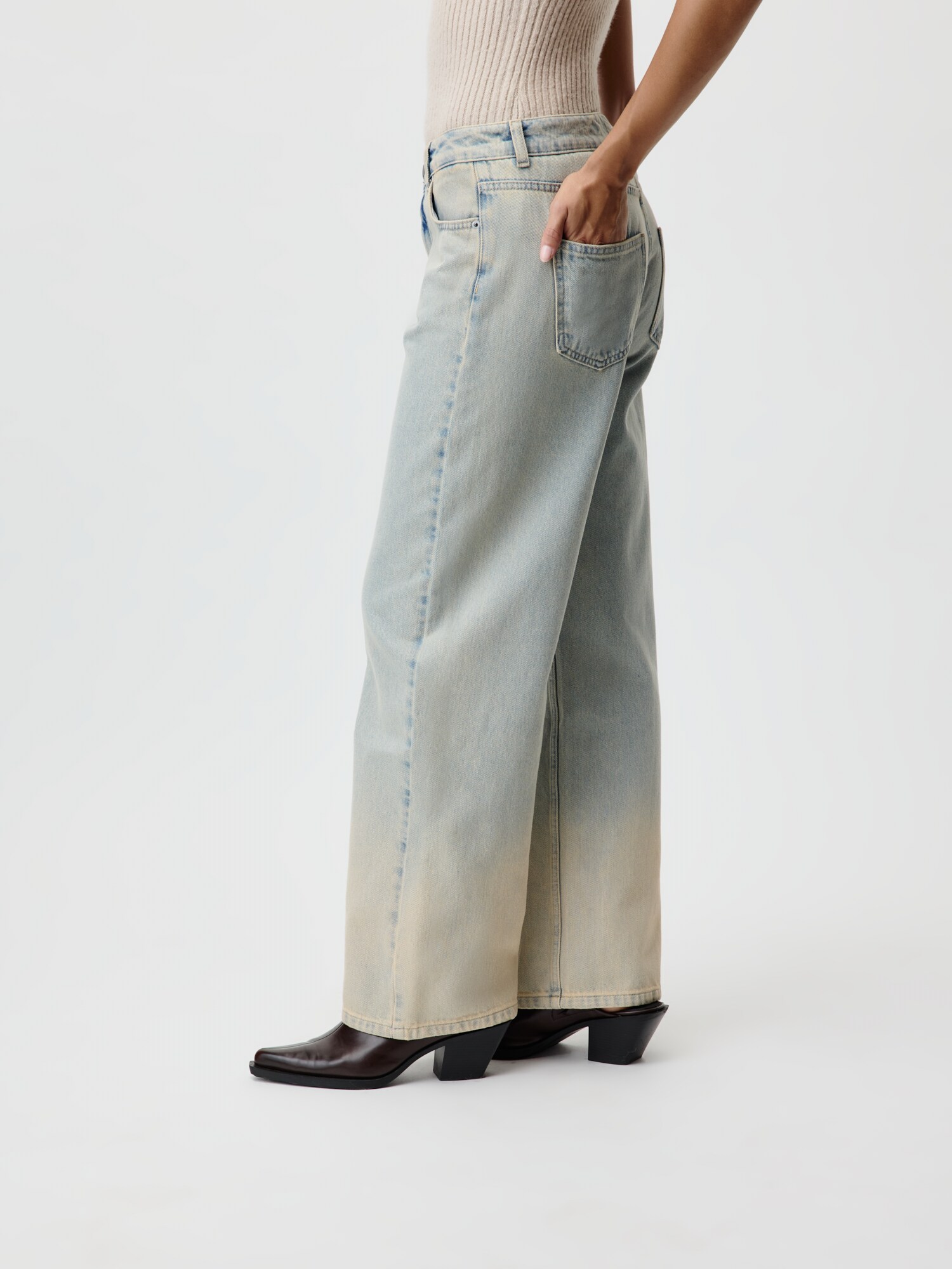 LeGer by Lena Gercke Džínsy 'Flores' svetlobéžová / modrá denim (obrázok 5)