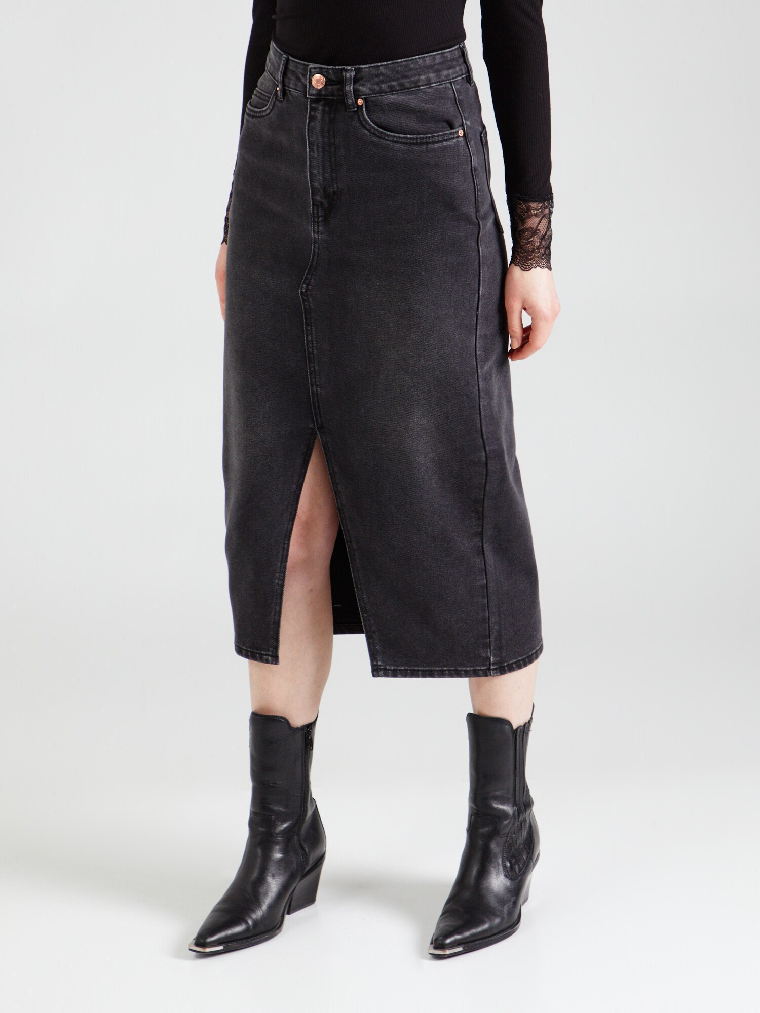 VERO MODA Szoknyák 'VMVERI'  fekete farmer termék 2. képe