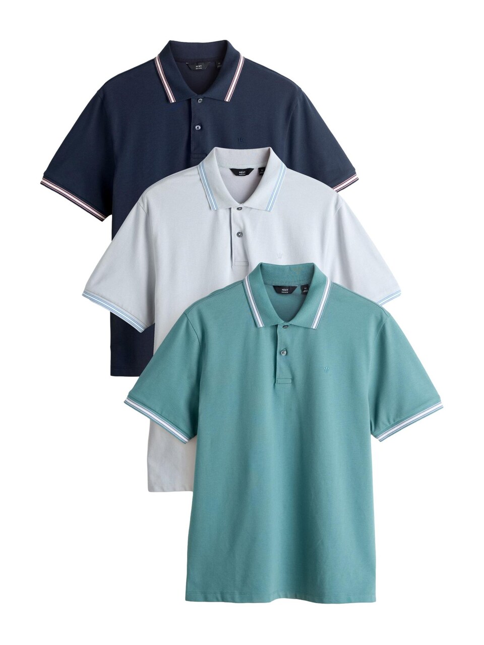 T-shirt marinblå / pastellblå / jade