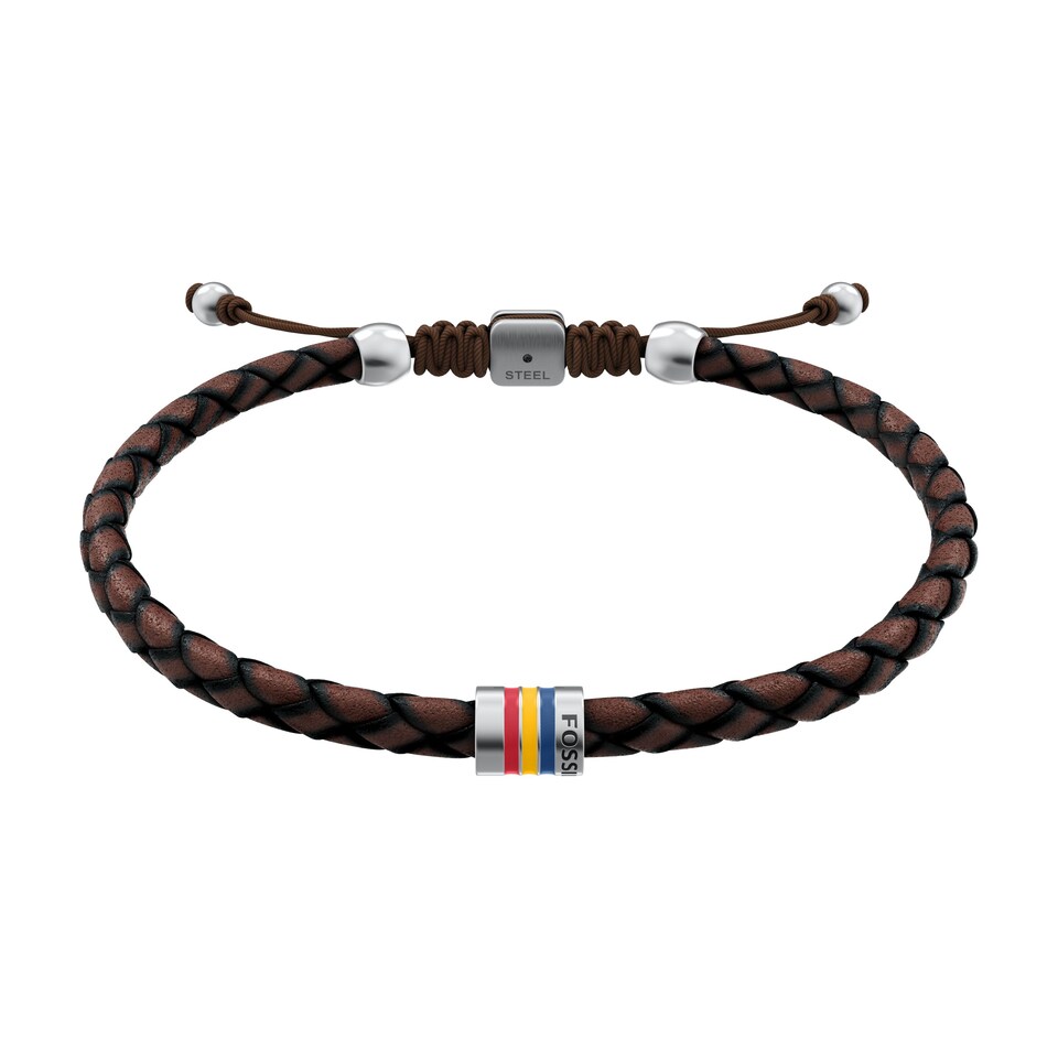 Armband 'EVERETT' blå / brun / gul / röd