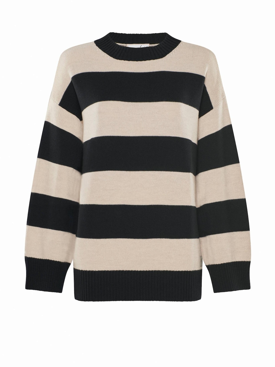 Maxitröja 'PULLOVER FELIA Lässiger Blockstreifen Pullover aus Merino'