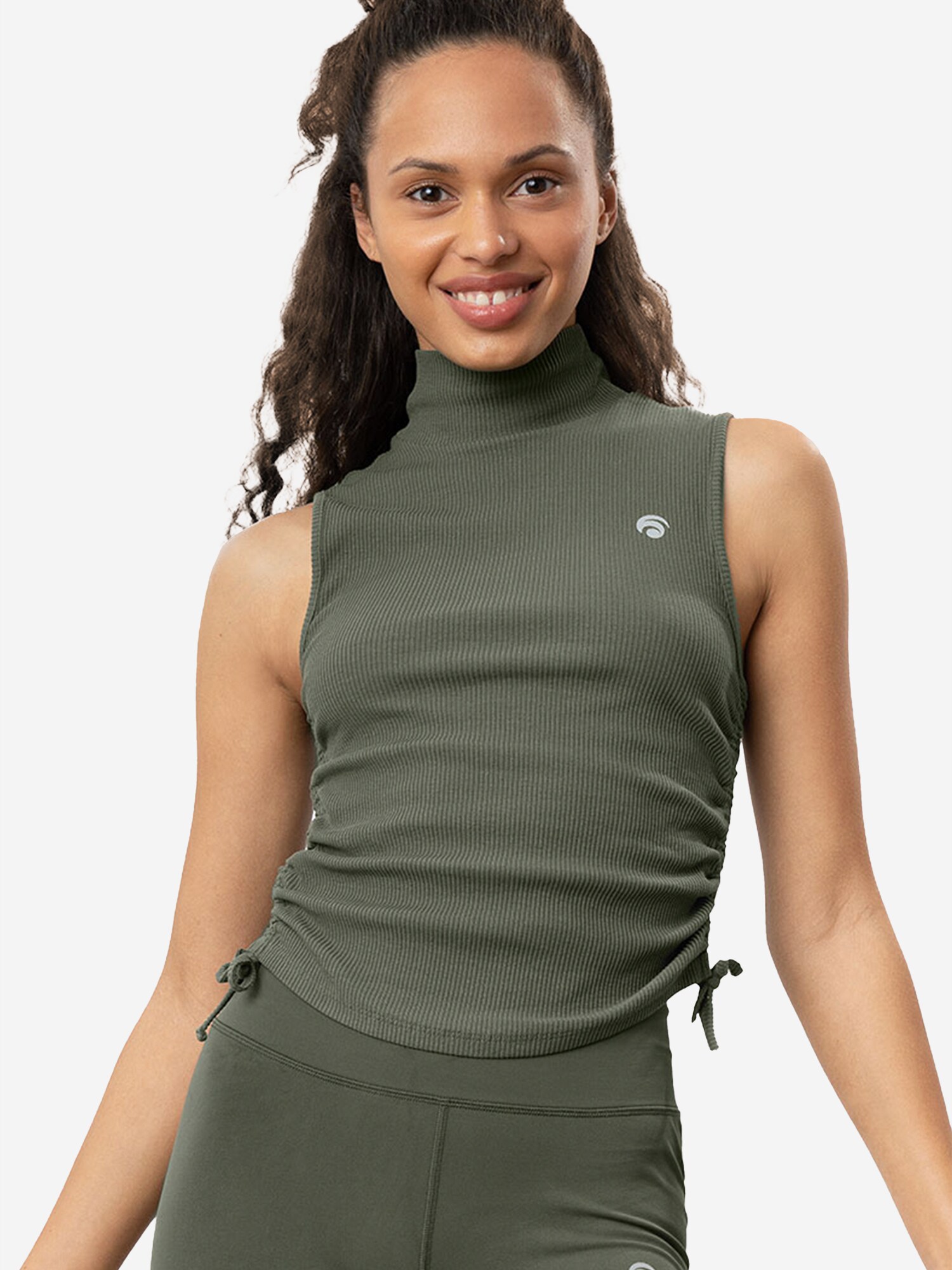 OCEANSAPART Sport top 'Venice'  khaki / fehér termék 2. képe
