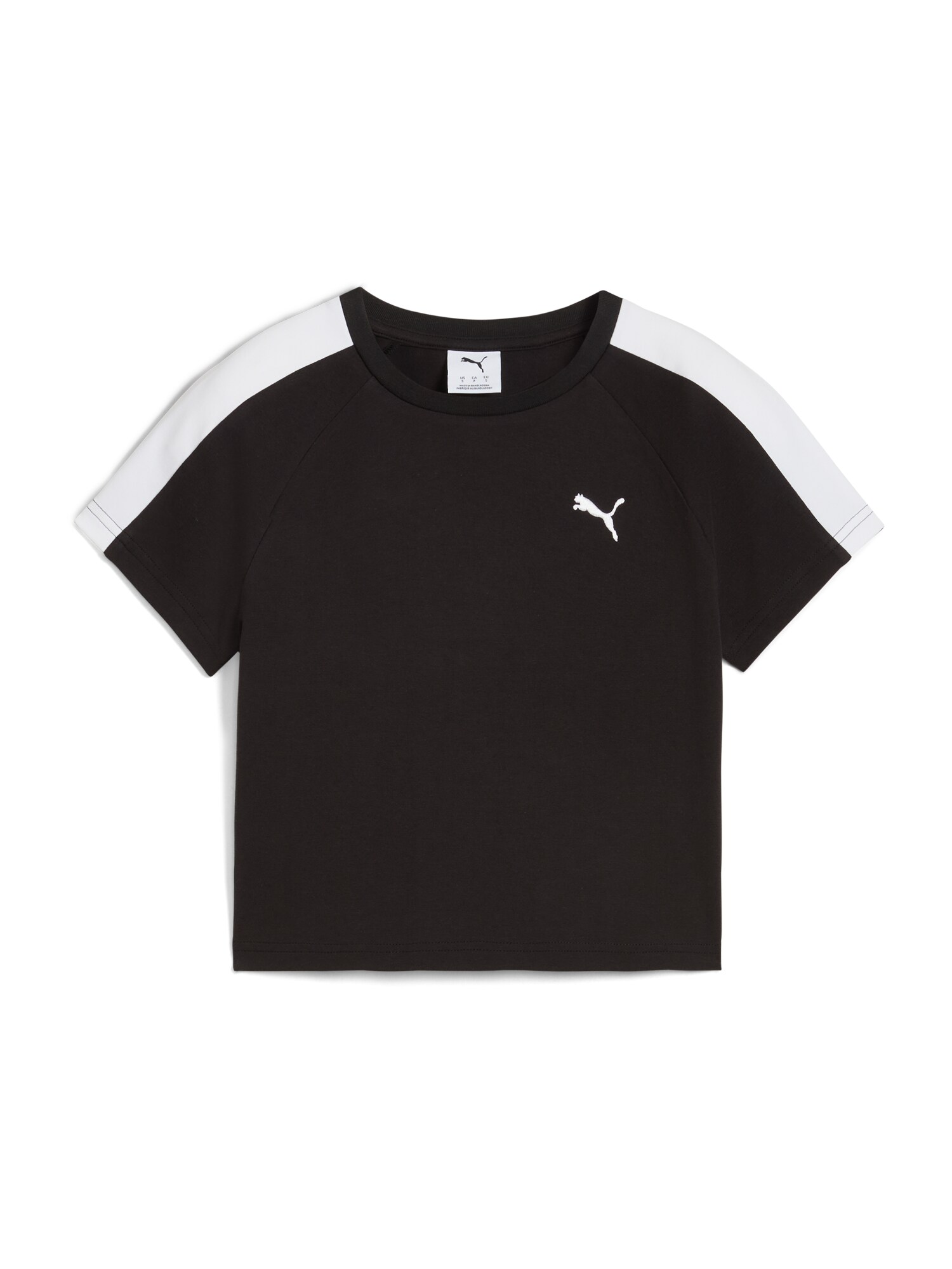 PUMA Póló 'T7'  fekete / fehér akciós termékkép 1