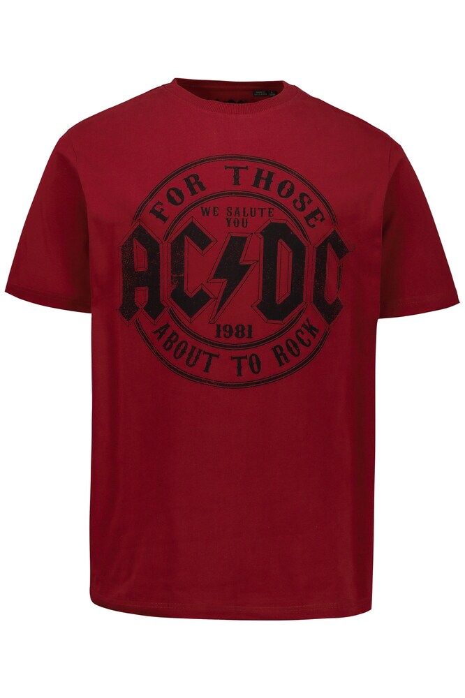 JP1880 T-Shirt 'ACDC' Herren Größe XL Große Größen rostrot / schwarz