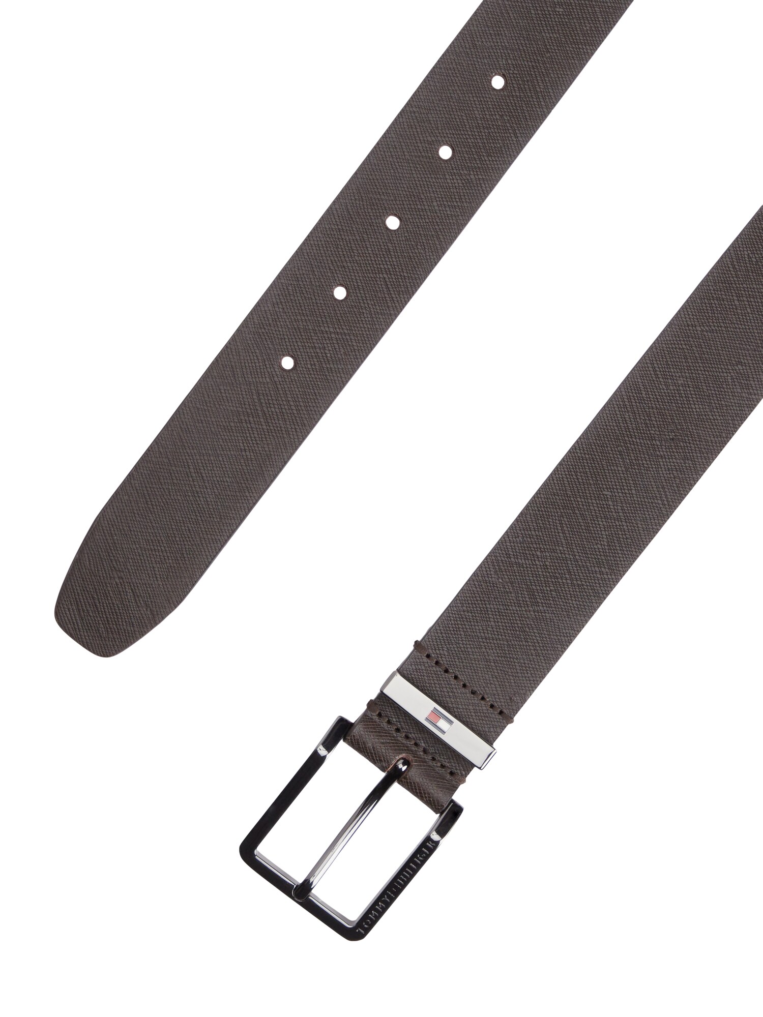 TOMMY HILFIGER Cinturón 'OLIVER SAFFIANO'  chocolate – imagen 3
