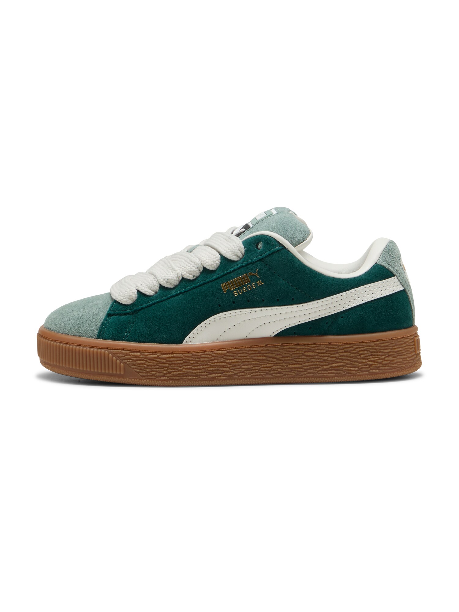 PUMA Sportcipő 'Suede XL'  smaragd / pasztellzöld / fehér akciós termékkép 1