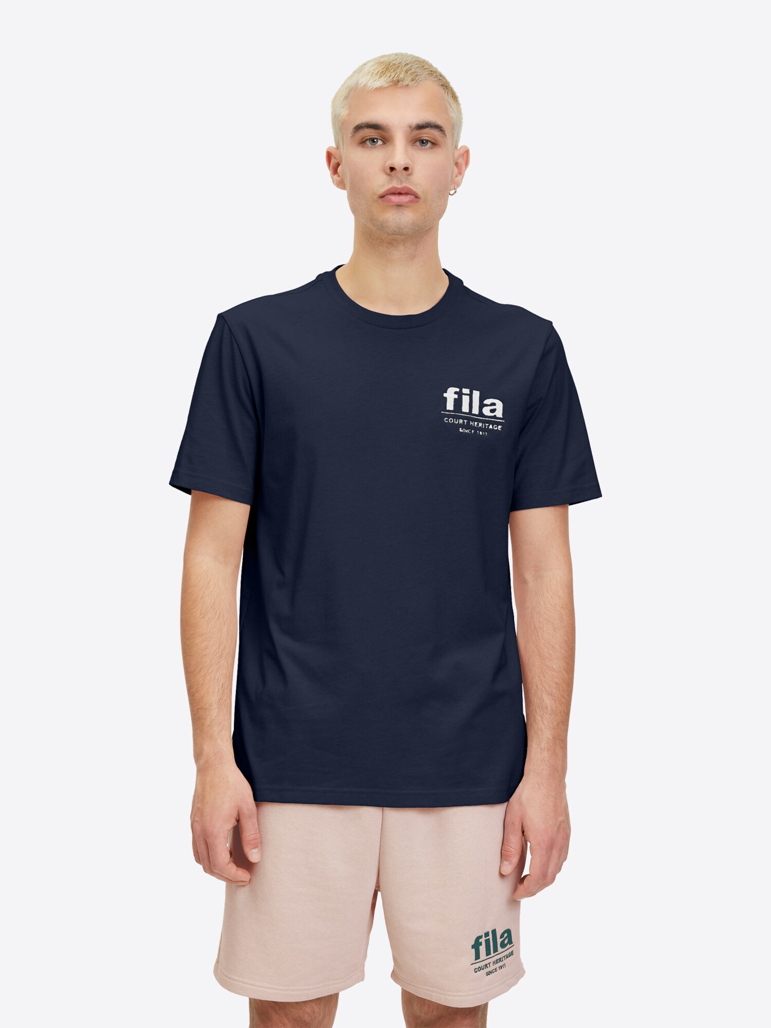 FILA Póló 'LOUDI'  tengerészkék / fehér termék 2. képe