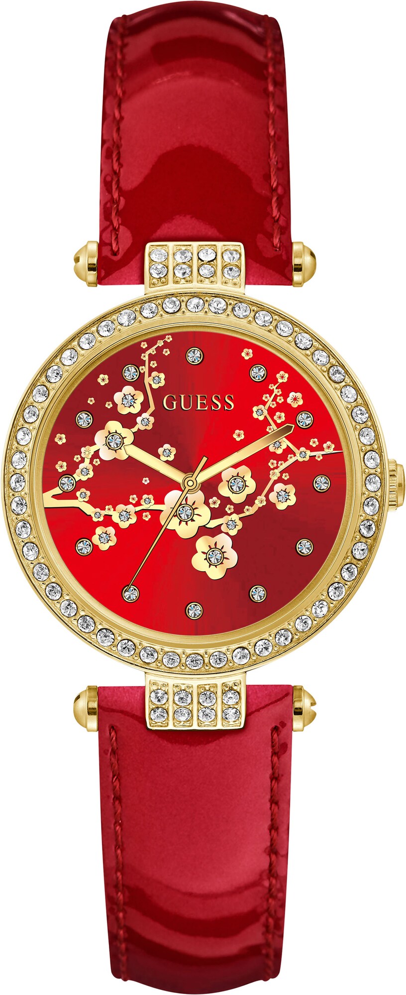 GUESS Uhr rot / gold