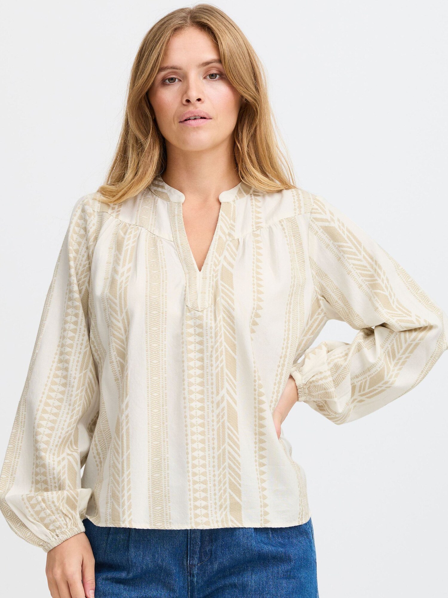 Thumbnail - PULZ Jeans Langarmbluse PZTIONA Blouse
