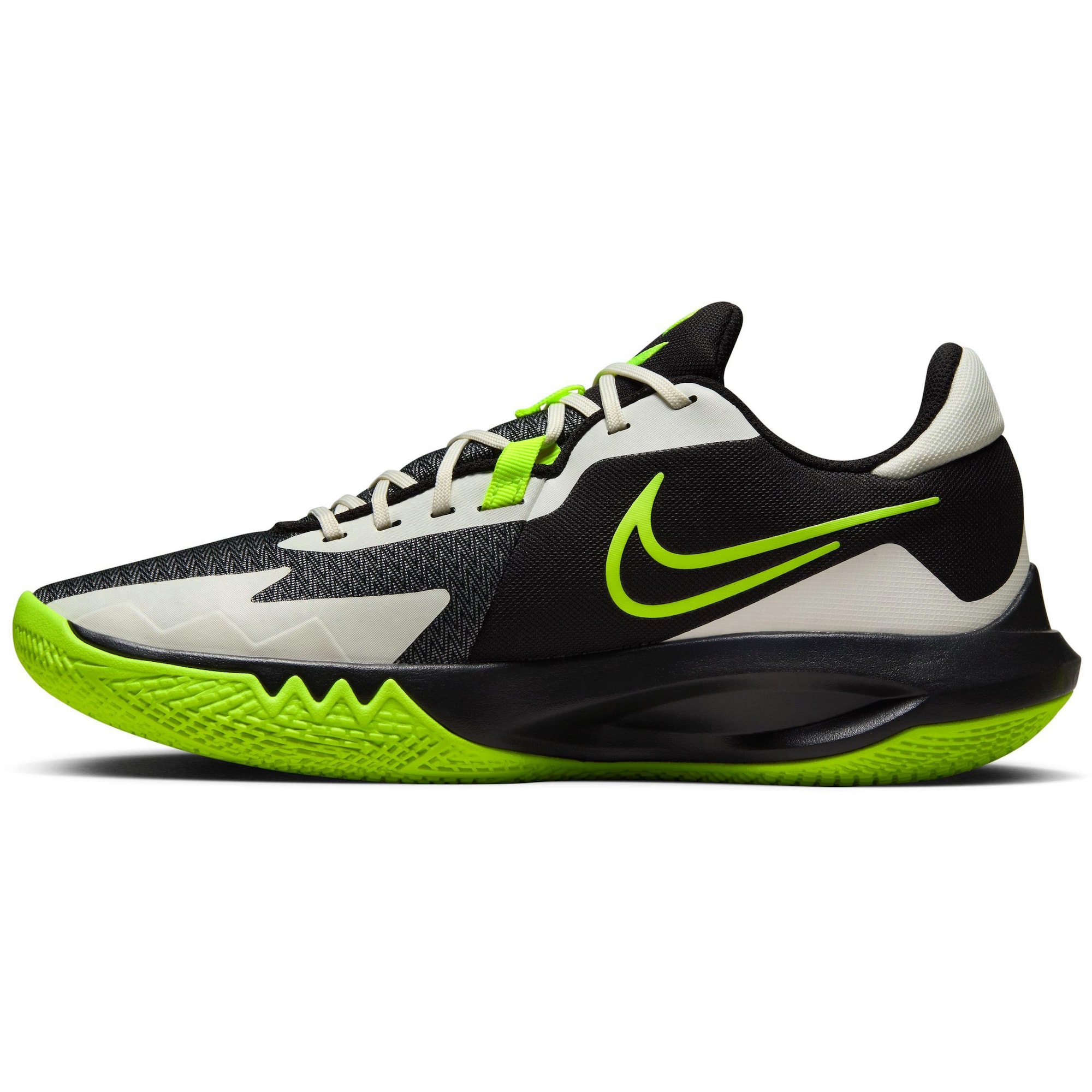 NIKE Sportiniai batai 'Precision 6' šviesiai pilka / žolės žalia / juoda