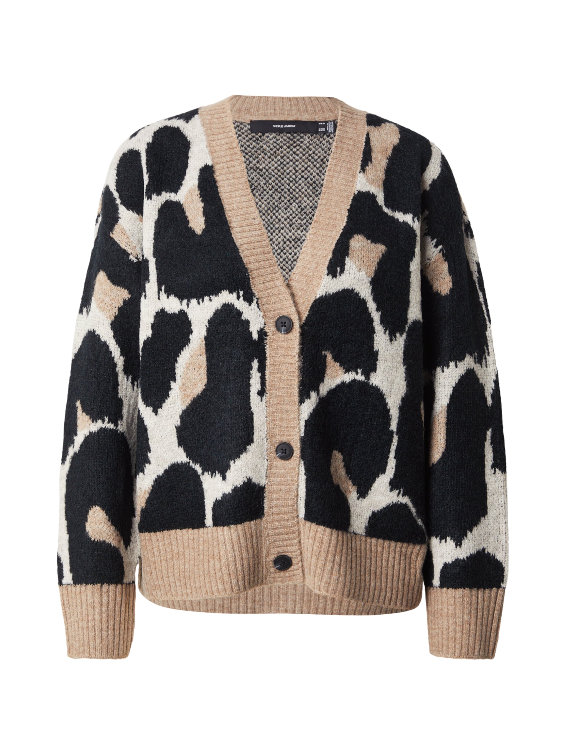 VERO MODA Kofta beigemelerad / svart dam