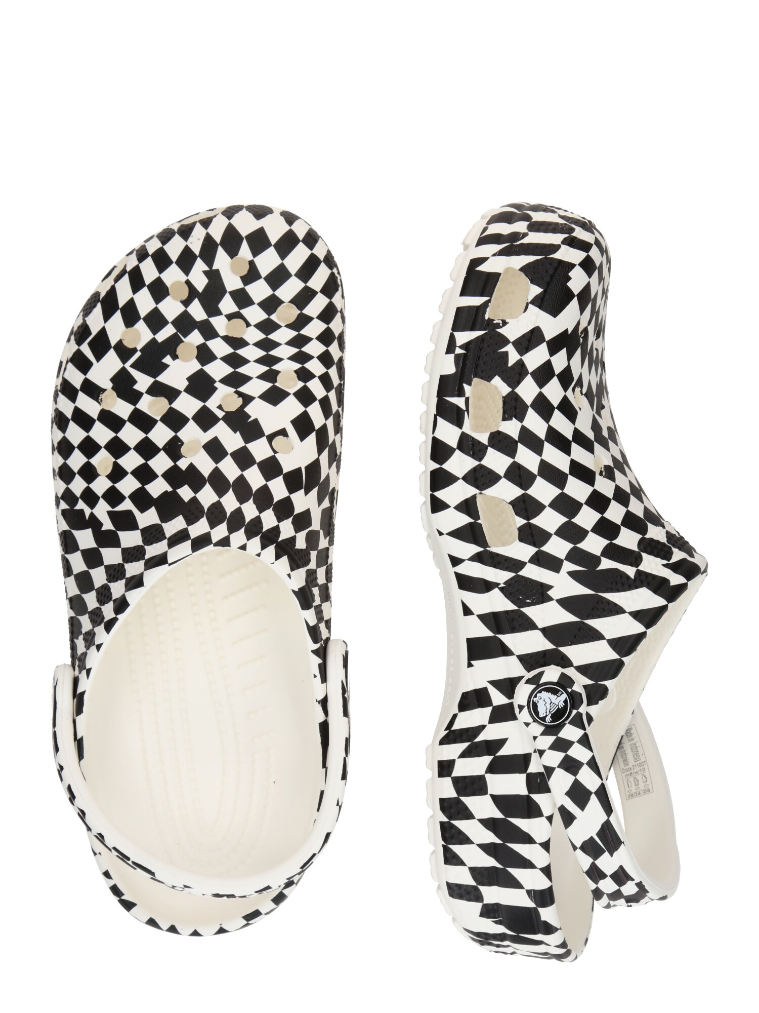 Crocs Klumpák 'Classic'  fekete / fehér termék 2. képe