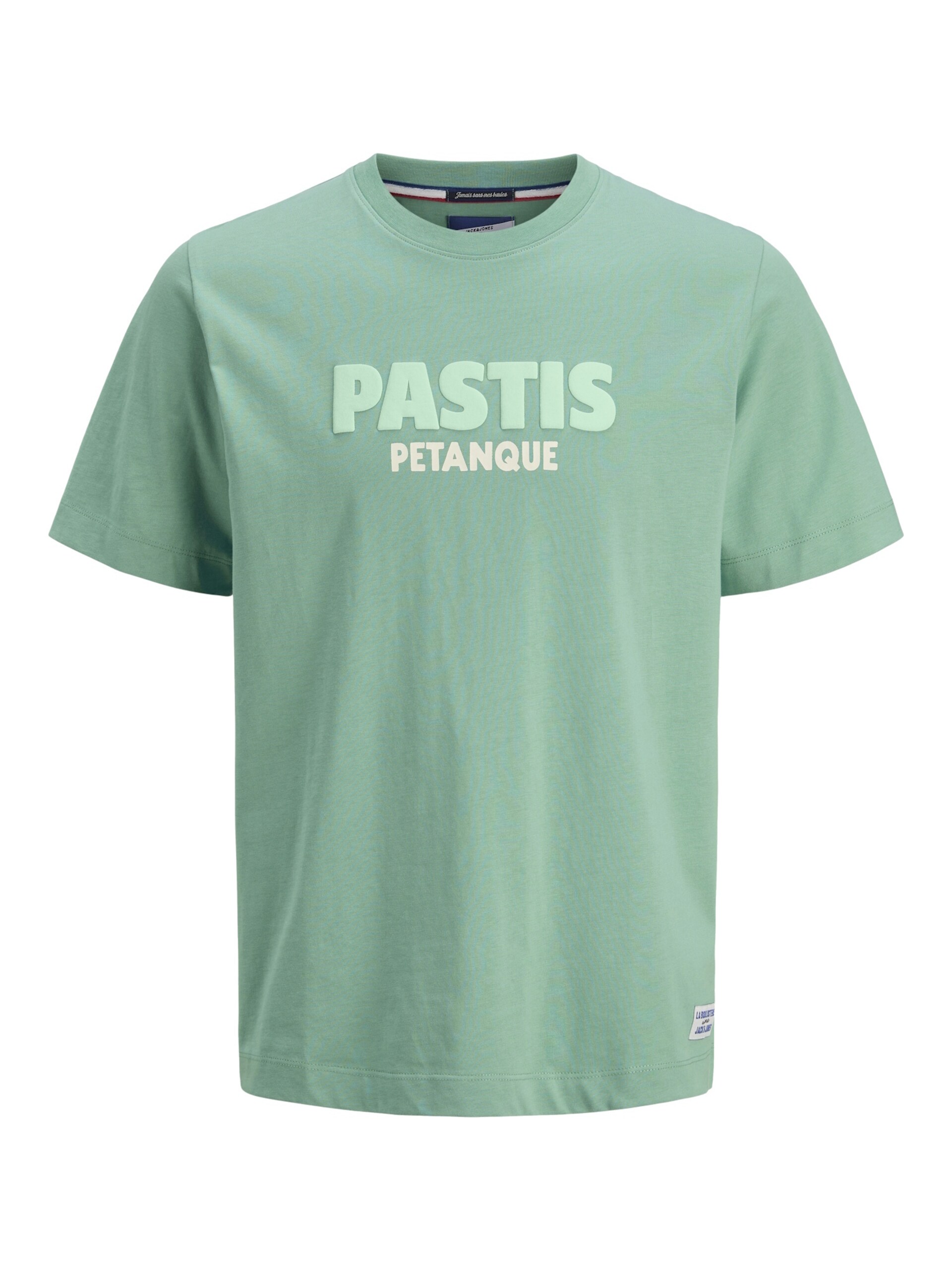 JACK & JONES T-shirt 'Amalfi' kräm / mint herr